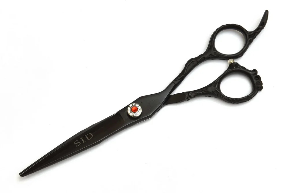 Black Ornate Hairdressing Scissors - Image 2
