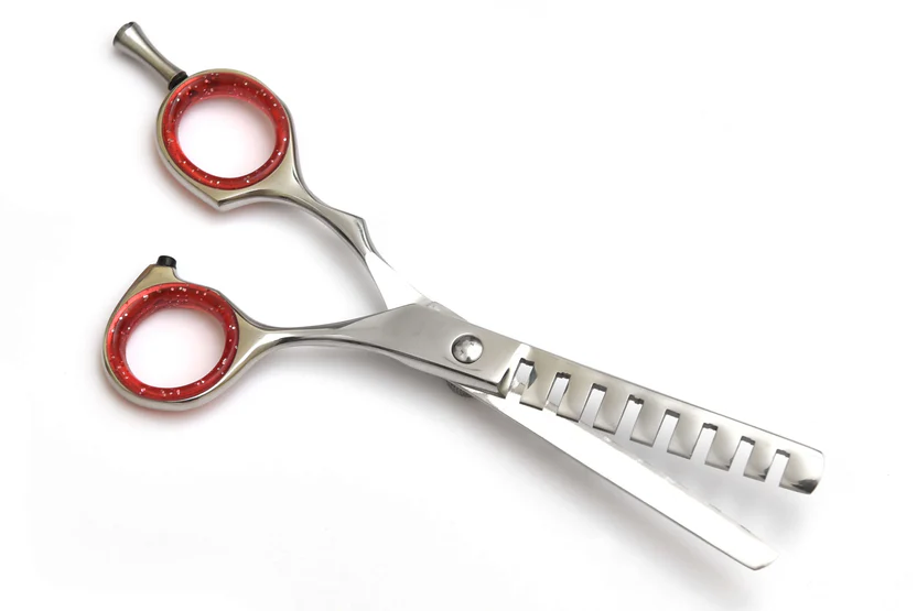 Red Accent Thinning Scissors - Image 2