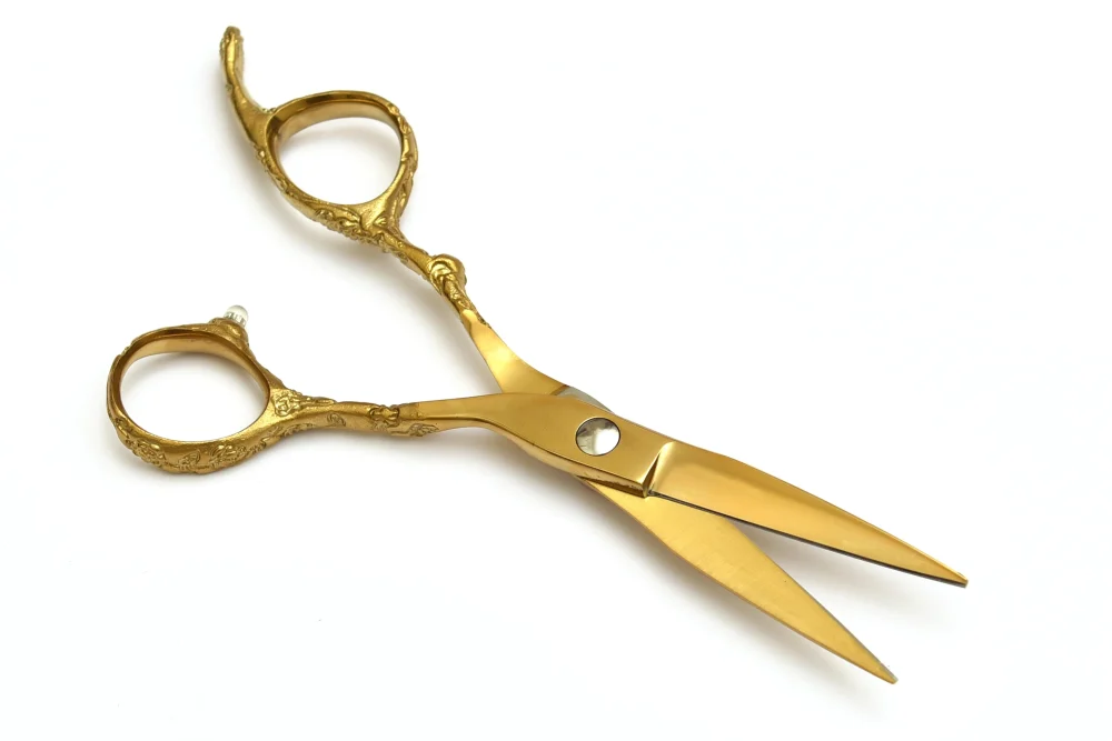 Royal Gold Hair Cutting Scissors – Professional Barber Shears - Image 3
