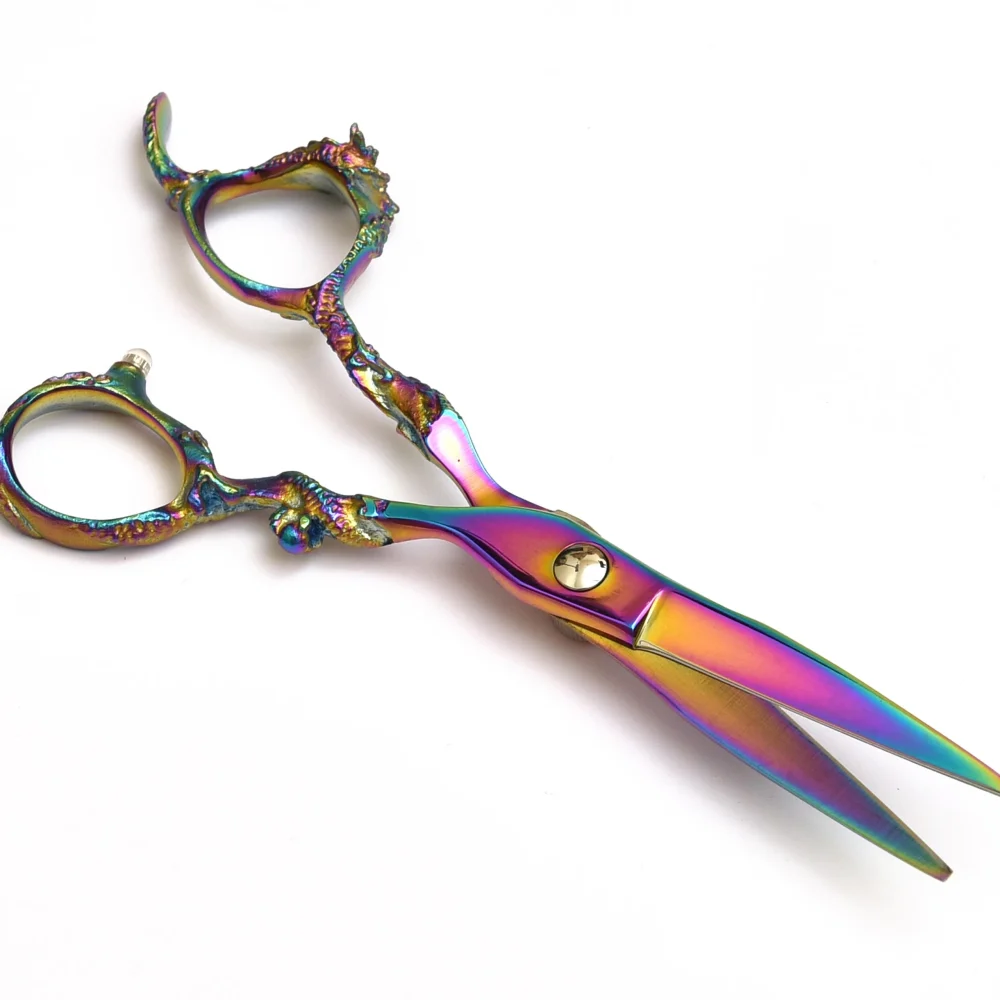 Rainbow Titanium Hair Cutting Scissors – Iridescent Finish
